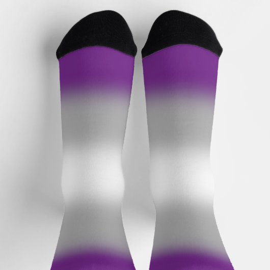 Gradient Greysexual Pride Sokken (Top)