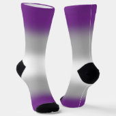 Gradient Greysexual Pride Sokken (Gebogen)