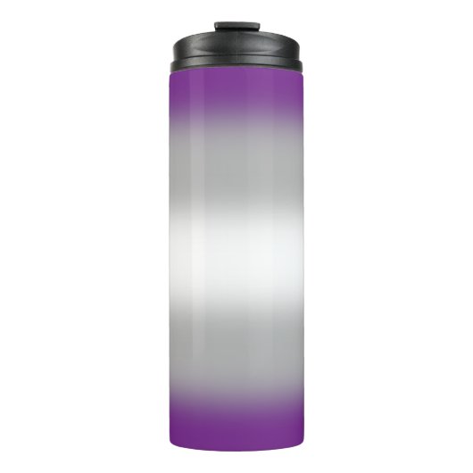 Gradient Greysexual Pride Thermosbeker (Voorkant)