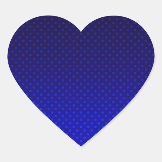 Gradiënt grijze polka-punten afdrukken abstracte f hart sticker (Voorkant)