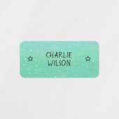 Gradiënt Groen Blauwe Kleur Gecodeerde sternaam Kl Labels (Design 1)