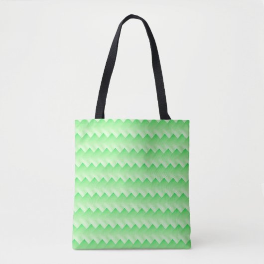 Gradiënt Groen in Shuffle Tote Bag (Voorkant)