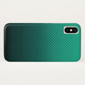 Gradiënt groene grijze poka-punten afdrukken abstr Case-Mate iPhone case (Achterkant (horizontaal))