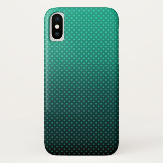 Gradiënt groene grijze poka-punten afdrukken abstr Case-Mate iPhone case (Achterkant)