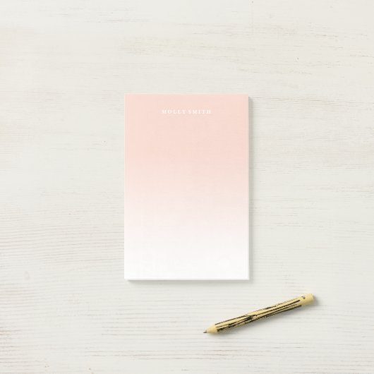 Gradiënt (groot) - Abrikozen Post-it® Notes (Op bureau)