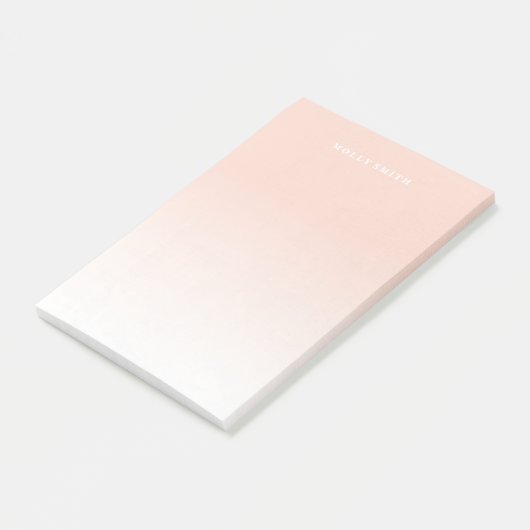 Gradiënt (groot) - Abrikozen Post-it® Notes (Schuin)