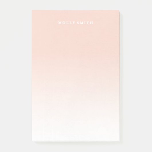 Gradiënt (groot) - Abrikozen Post-it® Notes (Voorkant)