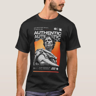 Gradiënt Grunge Beeldhouwwerk T-shirt