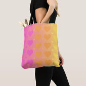 gradiënt hartleggingen tote bag (Dichtbij)