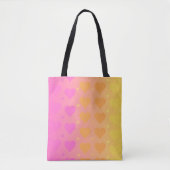 gradient heart leggings tote bag (Voorkant)