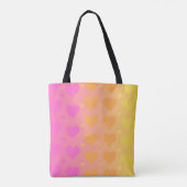 gradient heart leggings tote bag (Achterkant)
