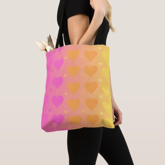 gradient heart leggings tote bag (Dichtbij)