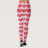 Gradient Hearts-Valentijnsdag Leggings (Achterkant)