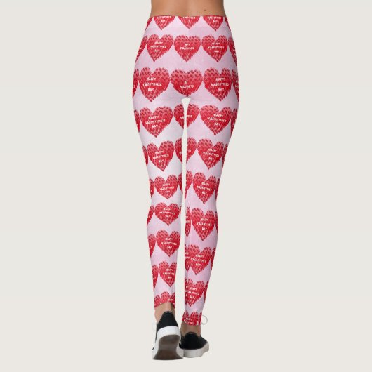 Gradient Hearts-Valentijnsdag Leggings (Achterkant)