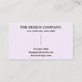 Gradiënt holografische aura-typografie visitekaartje (Achterkant)