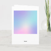 Gradiënt Hologram - Afstuderen Feestdagen Kaart (Achterkant)