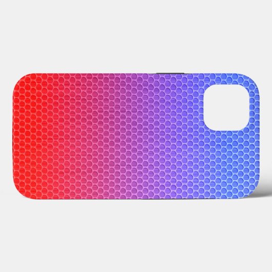 Gradiënt Honeycomb Case-Mate iPhone Case (Achterkant (horizontaal))