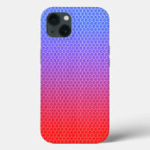 Gradiënt Honeycomb Case-Mate iPhone Case (Achterkant)