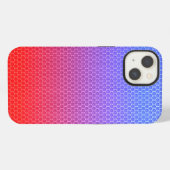 Gradiënt Honeycomb iPhone Hoesje (Achterkant horizontaal)