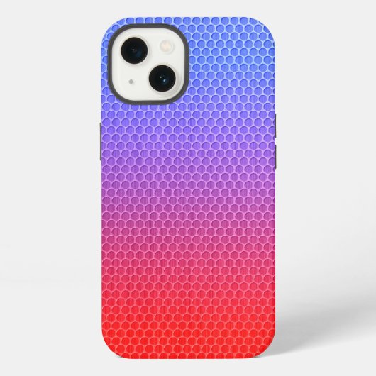 Gradiënt Honeycomb iPhone Hoesje (Achterkant)