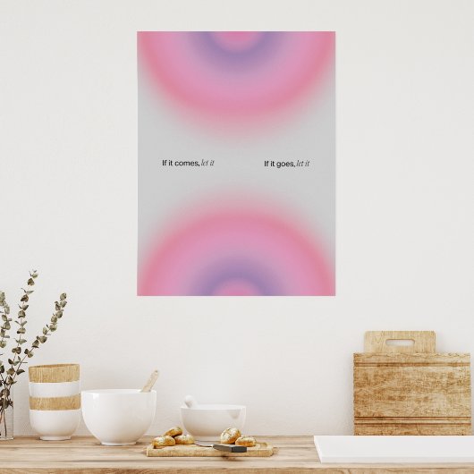 Gradient | Inspirational & decorative art Poster (Keuken)