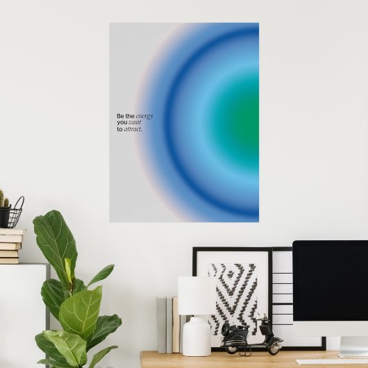 Gradient | Inspirational & decorative art Poster (Thuiskantoor)
