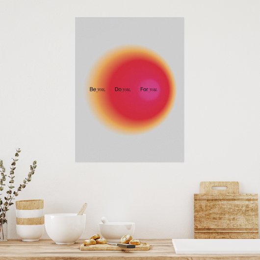 Gradient | Inspirational & decorative art Poster (Keuken)