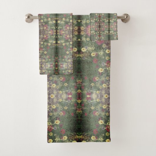 Gradiënt Italiaans renaissance tur Floral Bad Handdoek (Insitu)