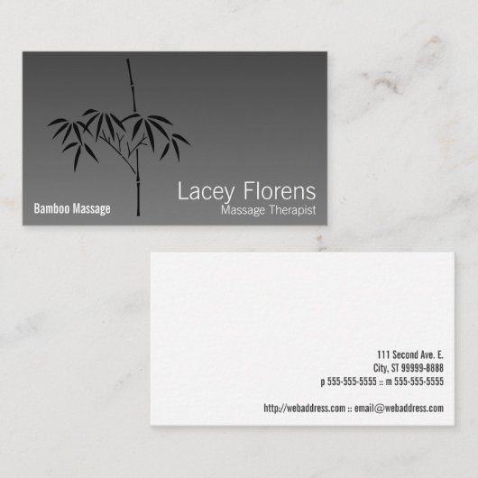 Gradiënt Japanse tuinbouw Visitekaartje (Voorkant / Achterkant)