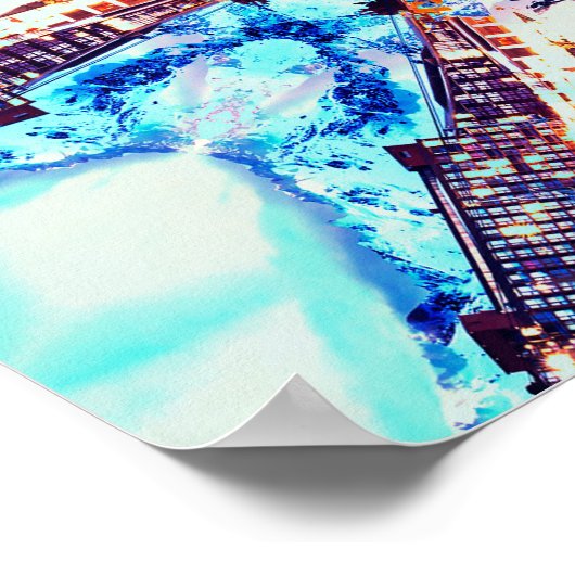 Gradiënt Kaleidoscoop | Mandala Art Poster (Hoek)