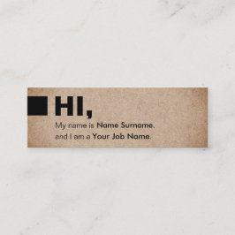 Gradient Kraft Print Social Hi Mini Visitekaartje