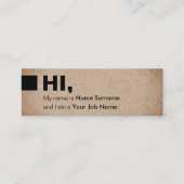 Gradient Kraft Print Social Hi Mini Visitekaartje (Voorkant)