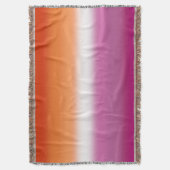 Gradient Lesbian Pride Flag – Lesbische Vlag Deken (Voorkant Verticaal)