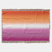 Gradient Lesbian Pride Flag – Lesbische Vlag Deken (Voorkant)