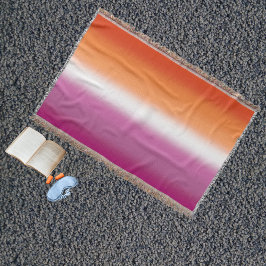 Gradient Lesbian Pride Flag – Lesbische Vlag Deken
