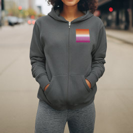 Gradient Lesbian Pride Flag – Lesbische Vlag Hoodie