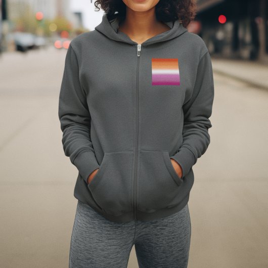 Gradient Lesbian Pride Flag – Lesbische Vlag Hoodie