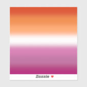 Gradient Lesbian Pride Flag – Lesbische Vlag Sticker (Vel)