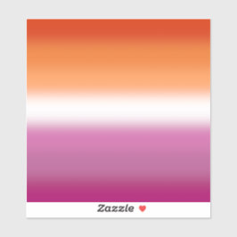 Gradient Lesbian Pride Flag – Lesbische Vlag Sticker
