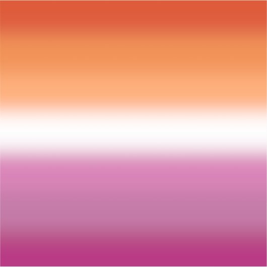 Gradient Lesbian Pride Flag – Lesbische Vlag Sticker (Voorkant)