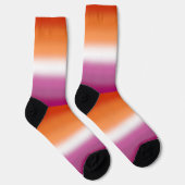 Gradient Lesbische Trots  Sokken (Rechts)