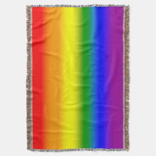 Gradient LGBTQ+ Rainbow Pride Flag - Rainbow Flag Deken (Voorkant Verticaal)