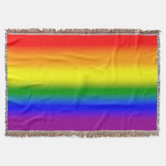 Gradient LGBTQ+ Rainbow Pride Flag - Rainbow Flag Deken (Voorkant)