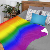 Gradient LGBTQ+ Rainbow Pride Flag - Rainbow Flag Sherpa Deken