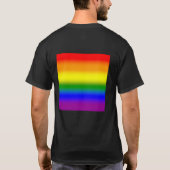 Gradient LGBTQ+ Rainbow Pride Flag - Rainbow Flag T-shirt (Achterkant)