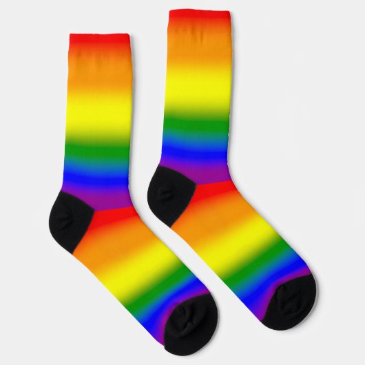 Gradient LGBTQ Rainbow Pride Sokken (Rechts)