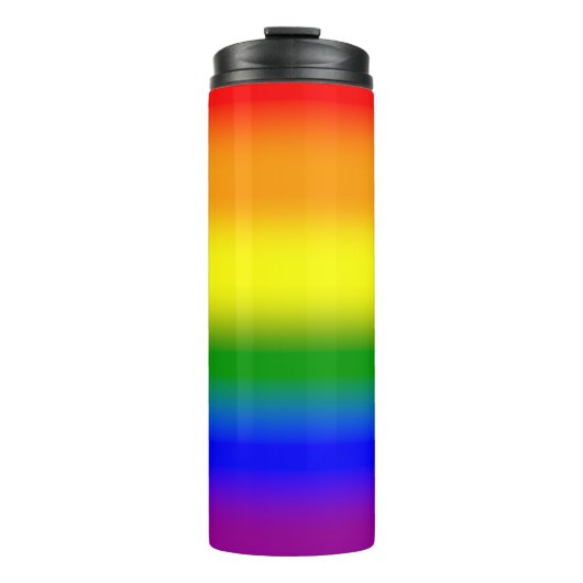 Gradient LGBTQ Rainbow Pride Thermosbeker (Voorkant)
