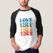 Gradient Liefde | LGBT Regenboog Pride Maand T-shirt (Voorkant)