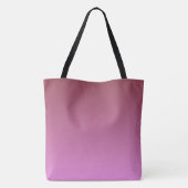 Gradient light to dark tone pink tote bag (Achterkant)