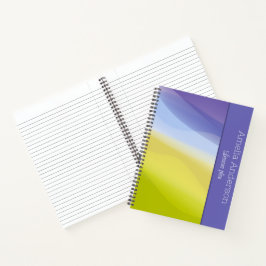 Gradiënt lime groene lavendel naam Teacher Planner Notitieboek